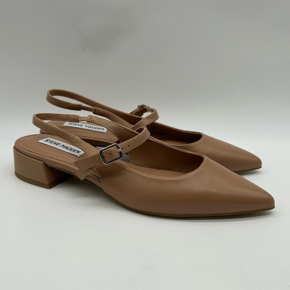 Steve Madden Christyy Tan Slingback Block Heel Pumps Women’s Size 11 NIB - Picture 3 of 10